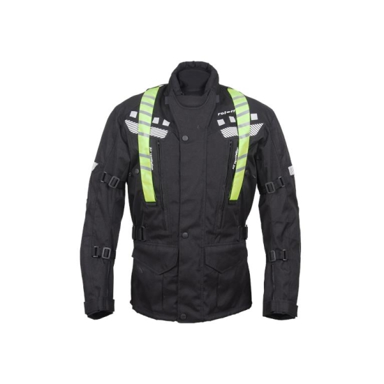 ROLEFF PROMOCJA KURTKA TEKSTYLNA DŁUGA MODEL RO773 (3W1) KOLOR CZARNY/ŻÓŁTY FLUO ROZMIAR L