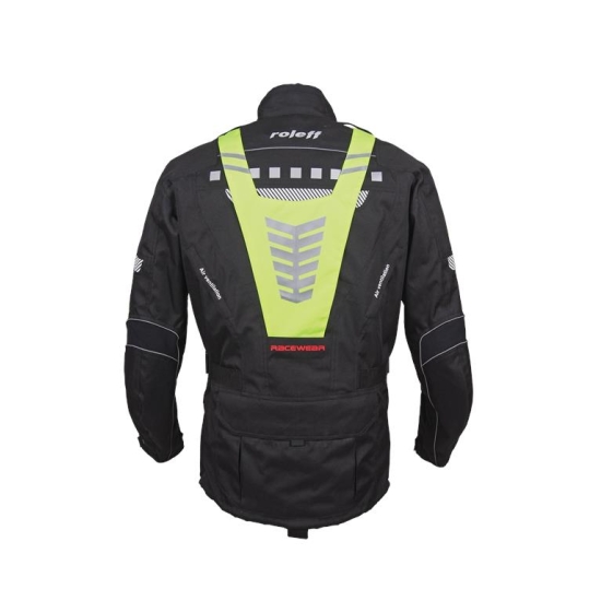 ROLEFF PROMOCJA KURTKA TEKSTYLNA DŁUGA MODEL RO773 (3W1) KOLOR CZARNY/ŻÓŁTY FLUO ROZMIAR L
