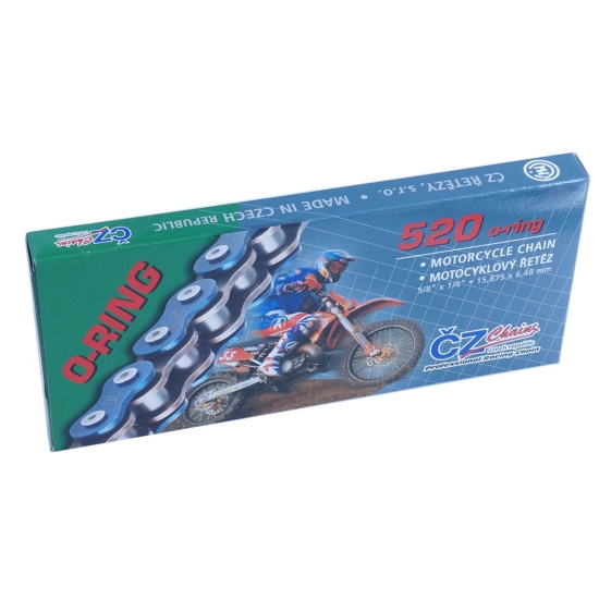 CZ ŁAŃCUCH NAPĘDOWY 520 RDO (118 OGNIW) O-RING DO 450 CCM (33,8 KN) (Z OTWORAMI WYRZUCAJĄCYMI BŁOTO) + ZAKUWKA