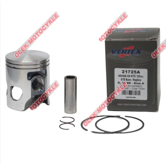 VERTEX TŁOK HONDA MTX 125R, NS 125 (55,96MM) (PIERŚCIENIE 53010005600 x 2 SZT.)