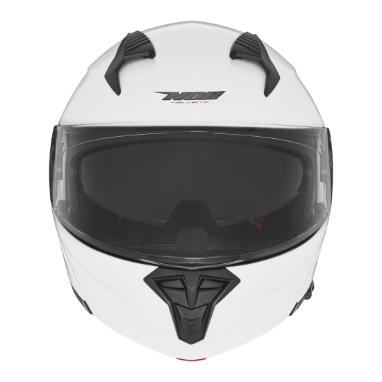 NOX KASK SZCZĘKOWY (FLIP-UP) Z BLENDĄ N968 KOLOR BIAŁY POŁYSK ROZMIAR XS