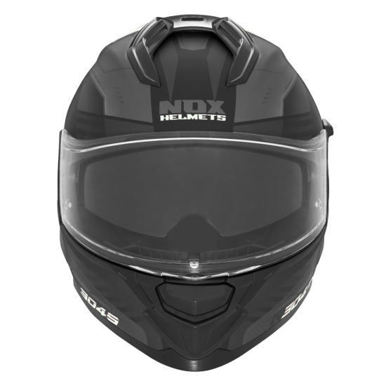 NOX KASK INTEGRALNY (FULL FACE) Z BLENDĄ N304S CARVER KOLOR CZARNY/BIAŁY MAT ROZMIAR XS