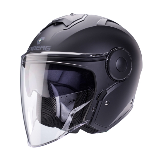 CABERG KASK OTWARTY JET Z BLENDĄ MODEL SOHO SOLID KOLOR CZARNY MAT ROZMIAR XXL