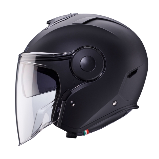 CABERG KASK OTWARTY JET Z BLENDĄ MODEL SOHO SOLID KOLOR CZARNY MAT ROZMIAR XXL