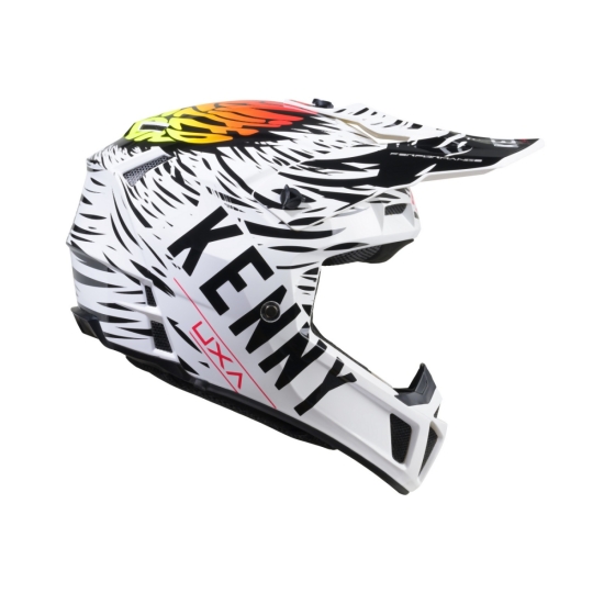 KENNY RACING WYPRZEDAŻ KASK CROSS/ENDURO MODEL PERFORMANCE MIPS UXA KOLOR CZARNY/BIAŁY/POMARAŃCZOWY ROZMIAR XL ( 61 - 62 CM )