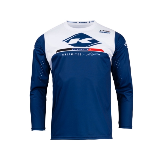 KENNY RACING KOSZULKA CROSS/ENDURO MODEL TRACK RAW NAVY KOLOR NIEBIESKI/BIAŁY ROZMIAR S