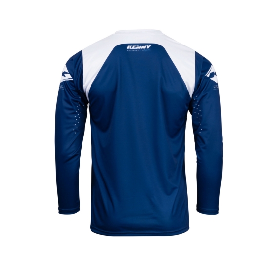 KENNY RACING KOSZULKA CROSS/ENDURO MODEL TRACK RAW NAVY KOLOR NIEBIESKI/BIAŁY ROZMIAR S