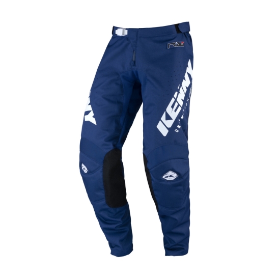 KENNY RACING SPODNIE CROSS/ENDURO MODEL TRACK RAW NAVY KOLOR NIEBIESKI/BIAŁY ROZMIAR 28