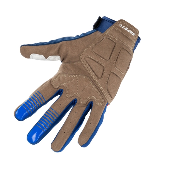 KENNY RACING RĘKAWICE CROSS/ENDURO MODEL SAFETY NAVY/WHITE/RED KOLOR NIEBIESKI/BIAŁY/CZERWONY FLUO ROZMIAR XXXL