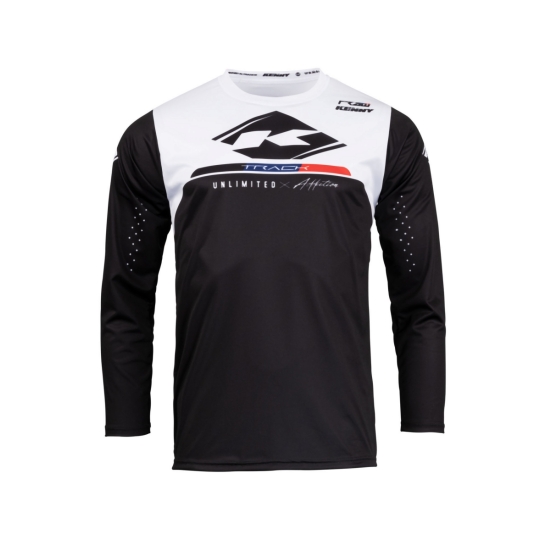 KENNY RACING KOSZULKA CROSS/ENDURO MODEL TRACK RAW BLACK KOLOR CZARNY/BIAŁY ROZMIAR XL