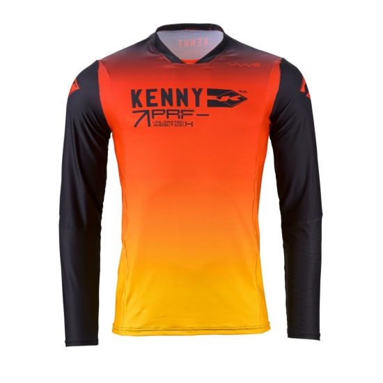 KENNY RACING WYPRZEDAŻ KOSZULKA CROSS/ENDURO MODEL PERFORMANCE WAVE RED KOLOR CZERWONY/CZARNY/ŻÓŁTY ROZMIAR M