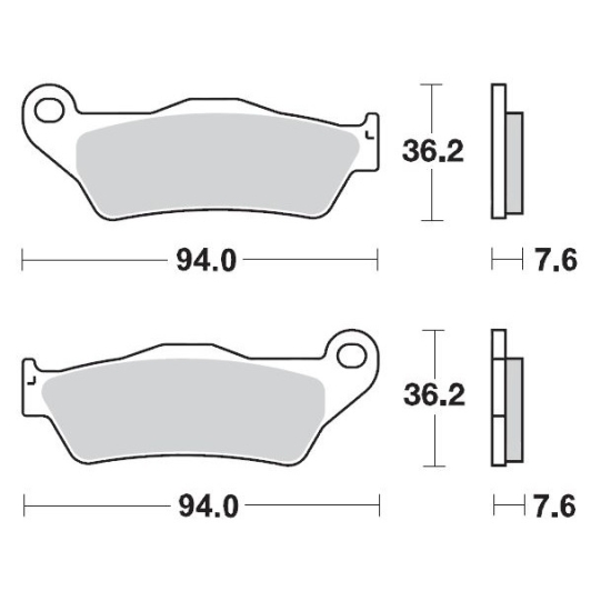MOTO-MASTER KLOCKI HAMULCOWE KH181 SINTER METAL RACING: 12 (SINTERPRO SERIES RACING GP) KTM: 12 (SINTERPRO SERIES RACING GP)5-200-250-300-350-360-380-