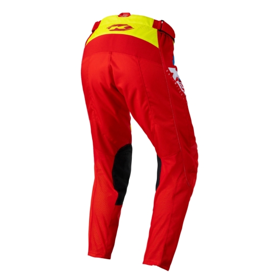 KENNY RACING SPODNIE CROSS/ENDURO MODEL TRACK FOCUS KID/JUNIOR NEON YELLOW/RED KOLOR CZERWONY/ŻÓŁTY/BIAŁY ROZMIAR 22