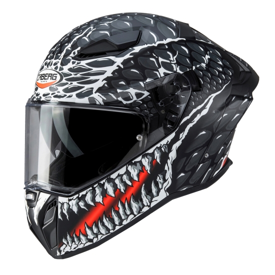 CABERG KASK INTEGRALNY Z BLENDĄ MODEL DRIFT EVO II CROK KOLOR CZARNY/BIAŁY/CZERWONY MAT ROZMIAR M (PINLOCK W ZESTAWIE)