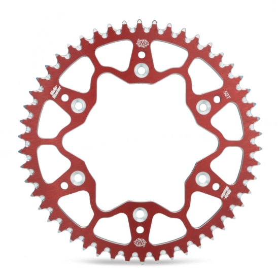 MOTO-MASTER PROMOCJA ZĘBATKA TYLNA ALUMINIOWA T7075 (ERGAL) 289 53 (28953) KOLOR CZERWONY HONDA CR / CRF '83-'25, BETA RR '13-'25, (JTR210.53) (ŁAŃC.5