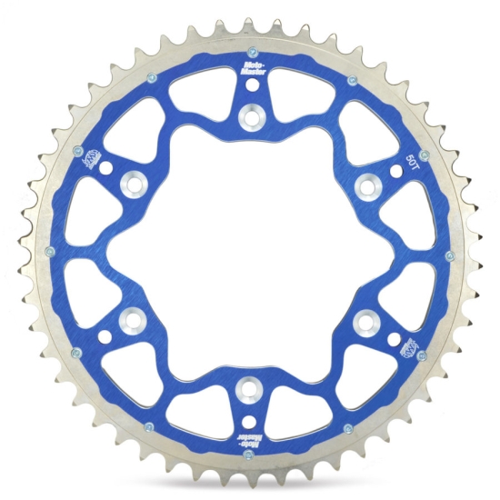 MOTO-MASTER PROMOCJA ZĘBATKA TYLNA DUAL RING (STALOWO-ALUMINIOWA) 899 52 (89952) KOLOR NIEBIESKI KTM/HUSQVARNA/HUSABERG (JTA897.52) (ŁAŃC. 520)
