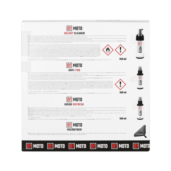 OMOTO ZESTAW PREZENTOWY DO PIELĘGNACJI KASKU O! HELMET CARE AND PROTECT (O!MOTO) (OLE-016)