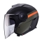 CABERG KASK OTWARTY JET Z BLENDĄ MODEL SOHO ZEPHYR KOLOR CZARNY/ZIELONY/POMARAŃCZOWY MAT ROZMIAR M