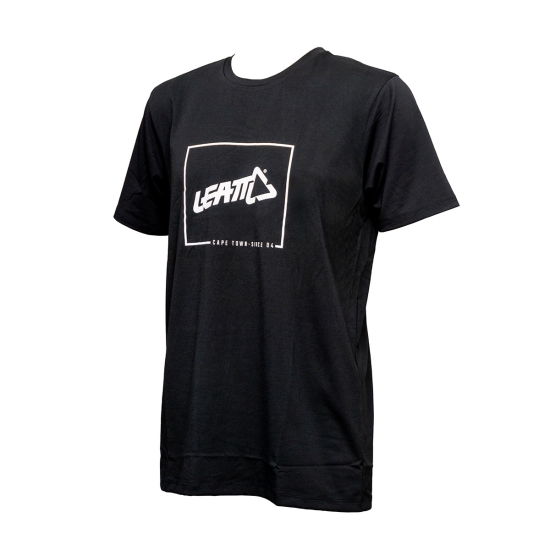 LEATT WYPRZEDAŻ KOSZULKA T-SHIRT BLACK/WHITE KOLOR CZARNY/BIAŁY ROZMIAR M (LIMITOWANA)
