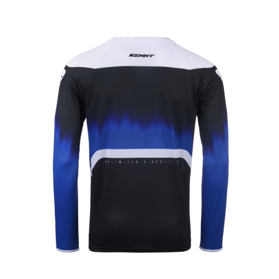 KENNY RACING WYPRZEDAŻ KOSZULKA CROSS/ENDURO MODEL FORCE SPRING SUMMER BLACK/NAVY/RED KOLOR BIAŁY/CZARNY/NIEBIESKI ROZMIAR XL