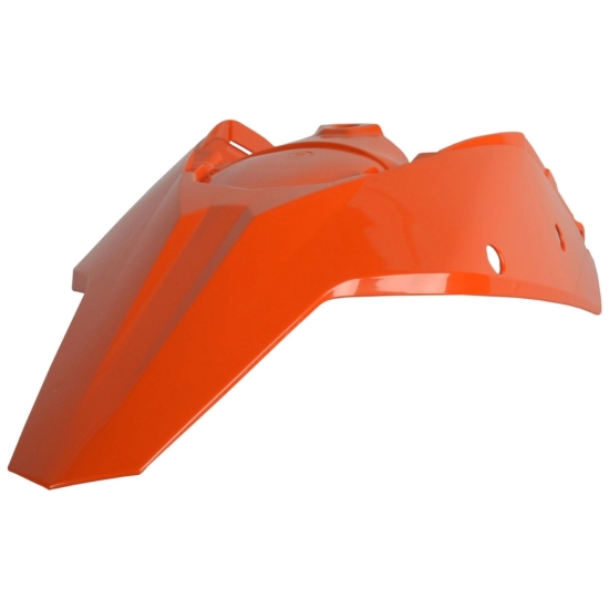 POLISPORT BŁOTNIK TYŁ KTM SX 125/250 '07-'10; EXC 125/200/250/300 '08-'11 KOLOR POMARAŃCZOWY (Z MOCOWANIEM LAMPY)