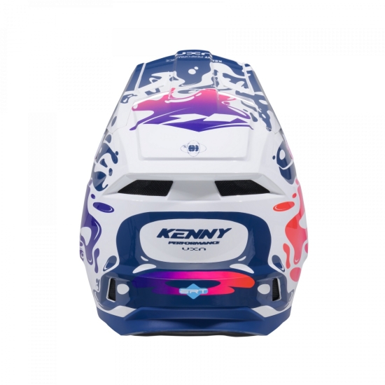 KENNY RACING KASK CROSS/ENDURO MODEL PERFORMANCE ERT GRAPHIC FLUID KOLOR BIAŁY/NIEBIESKI/RÓŻOWY ROZMIAR L ( 59 - 60 CM )