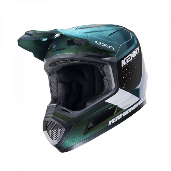 KENNY RACING KASK CROSS/ENDURO MODEL PERFORMANCE ERT GRAPHIC CHAMELEON PEARL KOLOR ZIELONY/CZARNY/BIAŁY ROZMIAR XS ( 53 - 54 CM )