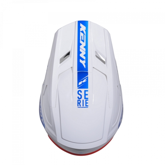 KENNY RACING KASK CROSS/ENDURO MODEL PERFORMANCE ERT GRAPHIC FLAG KOLOR BIAŁY/CZERWONY/NIEBIESKI ROZMIAR XXL ( 63 - 64 CM )