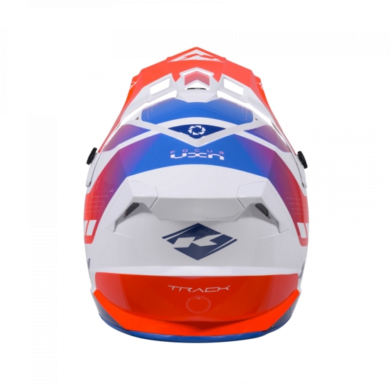 KENNY RACING KASK CROSS/ENDURO MODEL TRACK GRAPHIC PATRIOT KOLOR BIAŁY/NIEBIESKI/CZERWONY ROZMIAR XXL ( 63 - 64 CM )