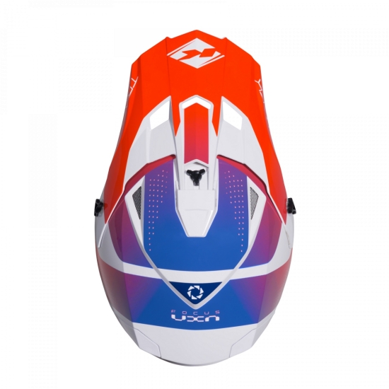 KENNY RACING KASK CROSS/ENDURO MODEL TRACK GRAPHIC PATRIOT KOLOR BIAŁY/NIEBIESKI/CZERWONY ROZMIAR XXL ( 63 - 64 CM )