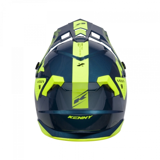 KENNY RACING KASK CROSS/ENDURO MODEL TRACK GRAPHIC ZOOM PETROL KOLOR NIEBIESKI/ŻÓŁTY ROZMIAR L ( 59 - 60 CM )