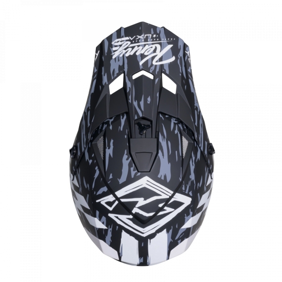 KENNY RACING KASK CROSS/ENDURO MODEL TRACK GRAPHIC DIRT MATT KOLOR CZARNY/SZARY ROZMIAR XL ( 61 - 62 CM )
