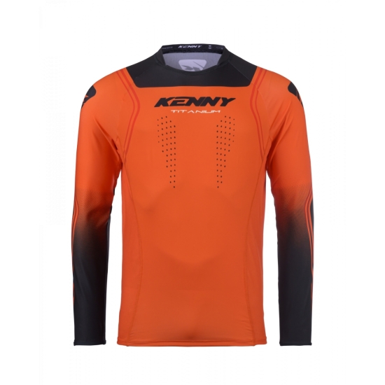 KENNY RACING KOSZULKA CROSS/ENDURO MODEL TITANIUM ORANGE KOLOR POMARAŃCZOWY/CZARNY ROZMIAR M
