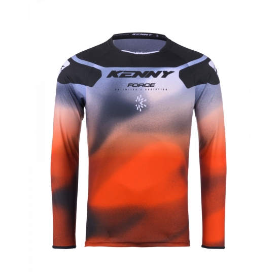 KENNY RACING KOSZULKA CROSS/ENDURO MODEL FORCE FOG ORANGE KOLOR POMARAŃCZOWY/CZARNY/SZARY ROZMIAR XXXL