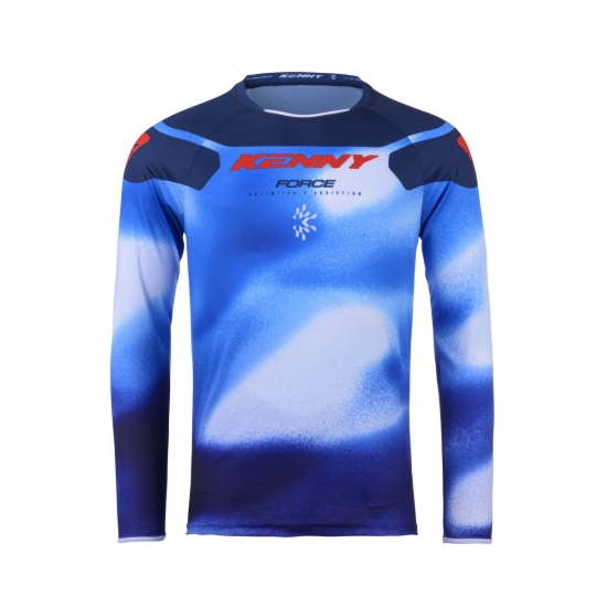 KENNY RACING KOSZULKA CROSS/ENDURO MODEL FORCE FOG BLUE KOLOR NIEBIESKI/CZERWONY ROZMIAR L