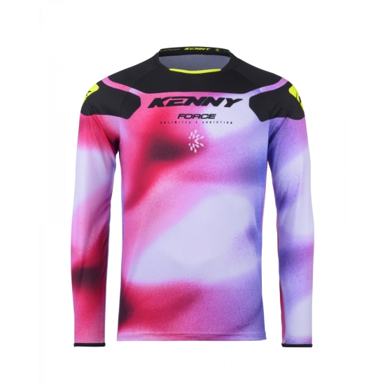 KENNY RACING KOSZULKA CROSS/ENDURO MODEL FORCE FOG NEON YELLOW KOLOR RÓŻOWY/BIAŁY/CZARNY ROZMIAR XXL
