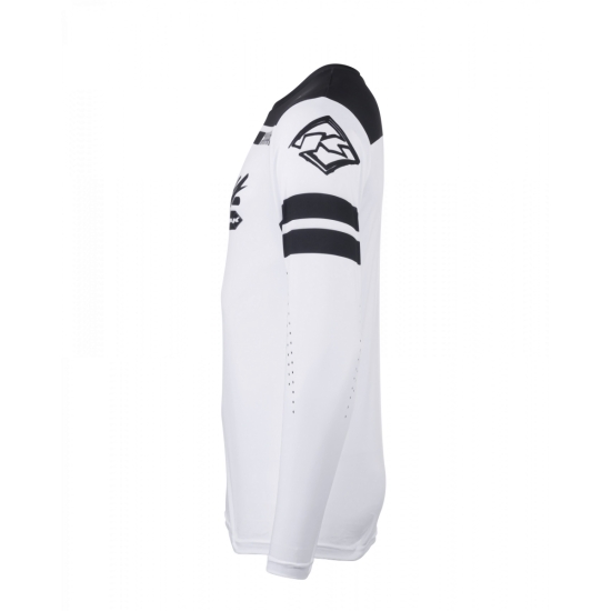 KENNY RACING KOSZULKA CROSS/ENDURO MODEL TRACK DIRT WHITE KOLOR BIAŁY/CZARNY ROZMIAR S