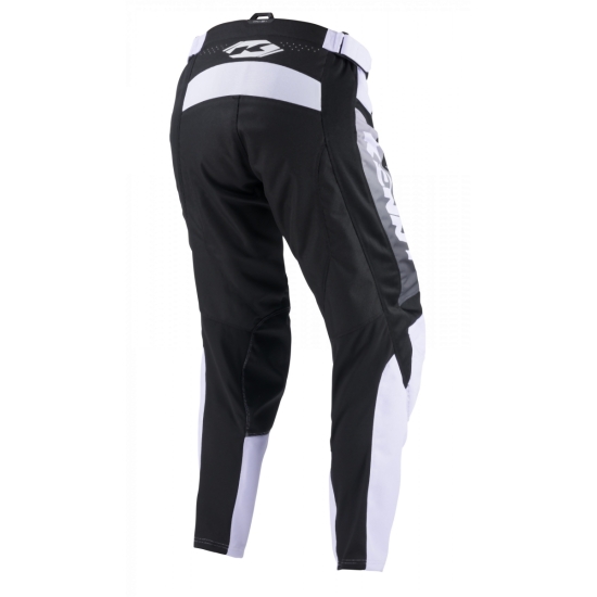 KENNY RACING SPODNIE CROSS/ENDURO MODEL TRACK FOCUS BLACK/WHITE KOLOR CZARNY/BIAŁY/SZARY ROZMIAR 36
