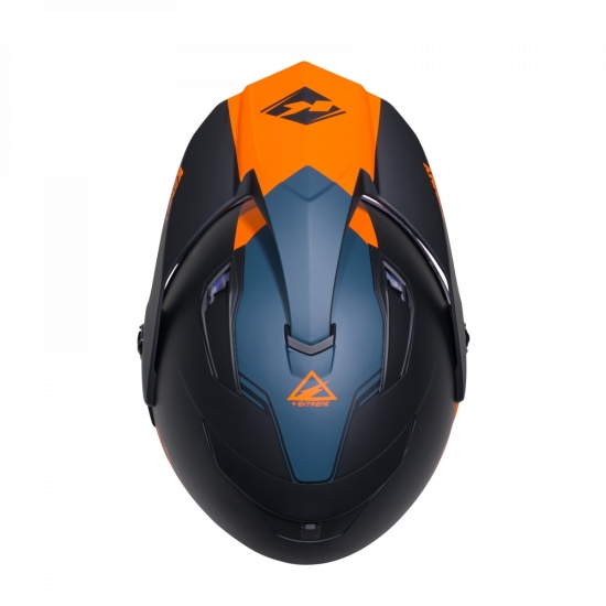 KENNY RACING KASK DUAL ADVENTURE MODEL EXTREME GRAPHIC ORANGE/PETROL MATT KOLOR CZARNY/POMARAŃCZOWY ROZMIAR L (59 - 60 CM)