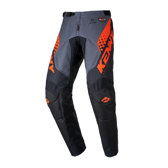 KENNY RACING SPODNIE CROSS/ENDURO MODEL TRACK FOCUS KID/JUNIOR BLACK/ORANGE KOLOR CZARNY/POMARAŃCZOWY ROZMIAR 28