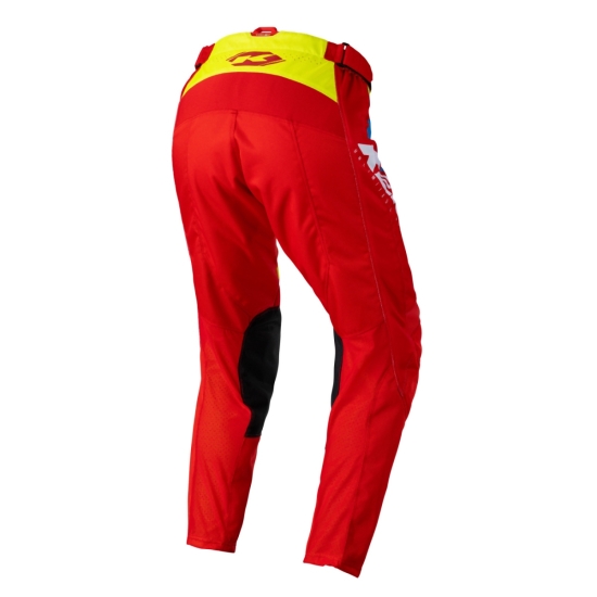 KENNY RACING SPODNIE CROSS/ENDURO MODEL TRACK FOCUS KID/JUNIOR NEON YELLOW/RED KOLOR CZERWONY/ŻÓŁTY/BIAŁY ROZMIAR 20