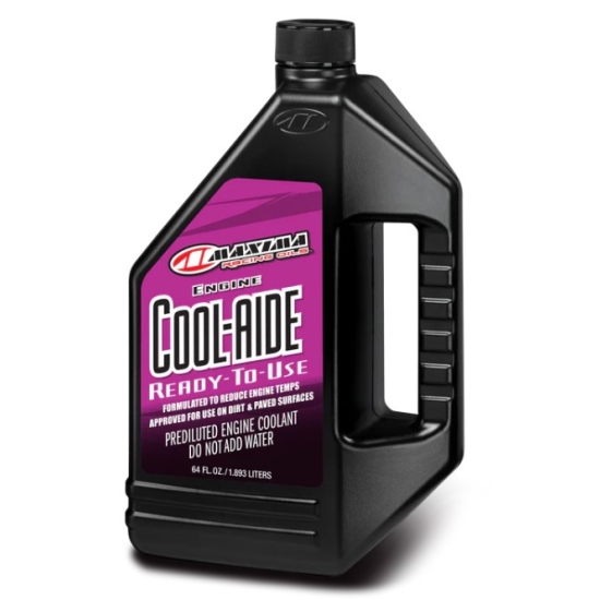 MAXIMA RACING OILS PŁYN DO CHŁODNIC BEZGLIKOLOWY COOL-AIDE COOLING SYSTEM FLUID 1.893 LITRY GOTOWY DO UŻYCIA NIE POWODUJE KOROZJI UWAGA OD 0 STOPNI DO