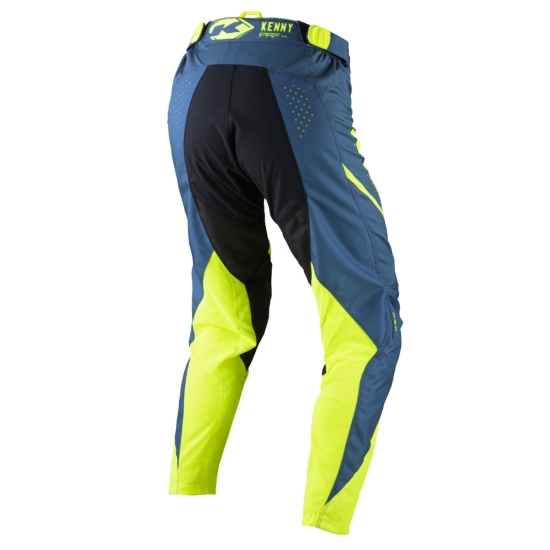 KENNY RACING SPODNIE CROSS/ENDURO MODEL PERFORMANCE SOLID NEON YELLOW KOLOR ŻÓŁTY FLUO/NIEBIESKI ROZMIAR 30