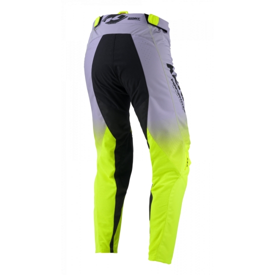 KENNY RACING SPODNIE CROSS/ENDURO MODEL PERFORMANCE GRADIENT GREY/NEON YELLOW KOLOR SZARY/ŻÓŁTY FLUO/CZARNY ROZMIAR 34