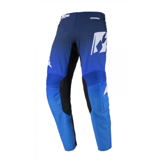 KENNY RACING SPODNIE CROSS/ENDURO MODEL PERFORMANCE GRADIENT BLUE KOLOR CZARNY/NIEBIESKI/BIAŁY ROZMIAR 34