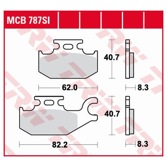 TRW ZF KLOCKI HAMULCOWE KH413 SINTER OFFROAD SUZUKI LTA / LTF 400 08-, LTA 450 06-12, LTA 500 09-, LTA 700 05-07, LTA 750 08-, PRZÓD
