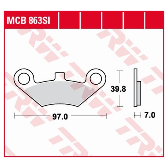 TRW ZF KLOCKI HAMULCOWE KH453 SINTER OFFROAD QUADZILLA 500 06-, PRZÓD, CF MOTO 500