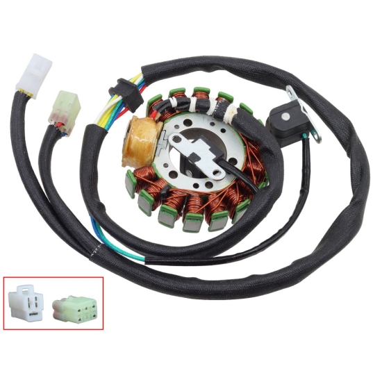BRONCO 2024/10 UZWOJENIE ALTERNATORA STATOR YAMAHA YFM 350 WOLVERINE '95-'99 (OEM: 4KB-85510-10; 4KB-85510-11; 4KB-85510-12)