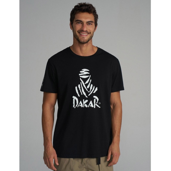 DIVERSE EXTREME TEAM - DAKAR RALLY KOSZULKA (T-SHIRT) DKR DES LOGO KOLOR CZARNY ROZMIAR M