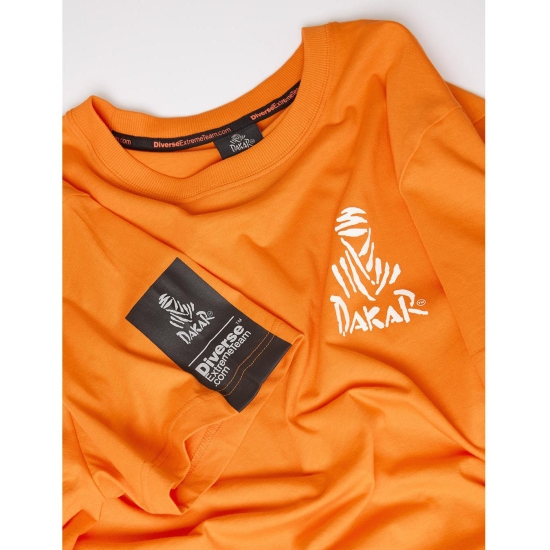 DIVERSE EXTREME TEAM - DAKAR RALLY KOSZULKA (T-SHIRT) DKR DES 0224 KOLOR POMARAŃCZ ROZMIAR M